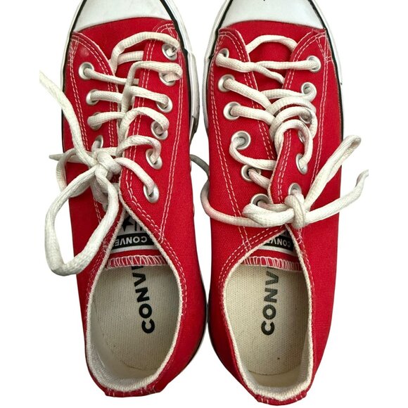 Converse Red Chuck Taylor All Star Lift Platform Canvas Size 7 Womens - Picture 13 of 15